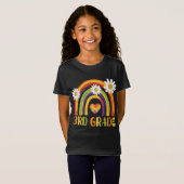 Derde klas regenboog terug naar school 3e klas t-shirt (Voorkant volledig)