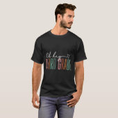 Derde klas retro terug naar school 3e klas t-shirt (Voorkant volledig)