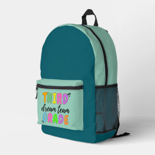 Derde klas, Schattigee kleurrijke Back to School K Bedrukte Rugzak