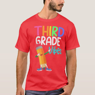Derde klas sfeer leerling leraar terug naar school t-shirt