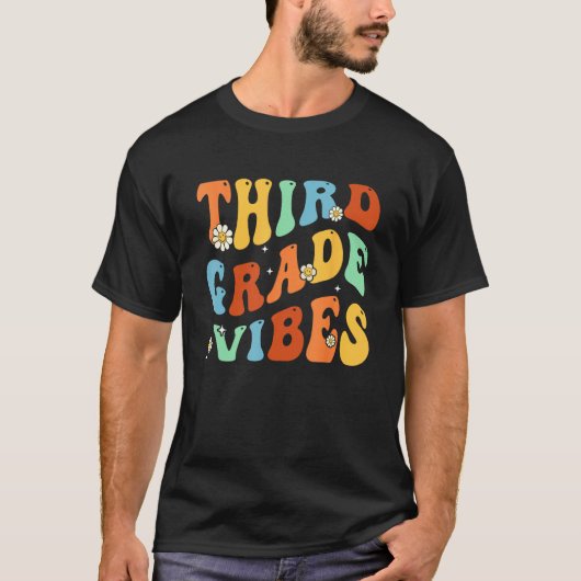 Derde klas sfeer terug naar school 3e klas team 1s t-shirt (Voorkant)