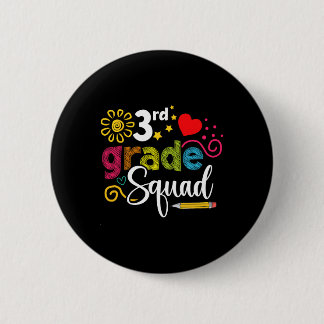 Derde klas squad Byck naar school 3e klas leraar Ronde Button 5,7 Cm