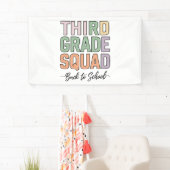 Derde klas squad leerkrachten kinderen 3e leerjaar spandoek (Insitu)