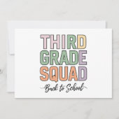 Derde klas Squad Teachers Kinder 3e klas Kaart (Voorkant)