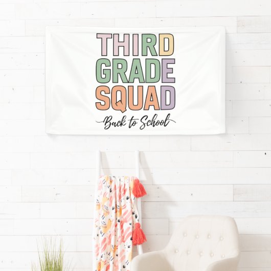Derde klas Squad Teachers Kinder 3e klas Spandoek (Insitu)