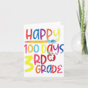 Derde klas student Kinder gift 100 dagen school Kaart