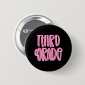 Derde klas team 3e klas leraren studenten terug ronde button 5,7 cm (Voorkant /achterkant)