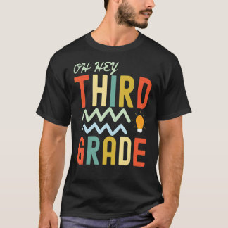 Derde klas terug naar school Retro studenten t T-shirt