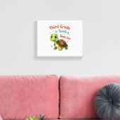 Derde klas Turtle-y Geweldige 3e klas terug naar s Canvas Afdruk (Insitu (Woonkamer))