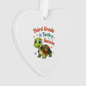 Derde klas Turtle-y Geweldige 3e klas terug naar s Ornament (voorkant)
