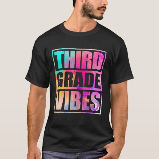 Derde klas Vibes eerste dag van 3e klas terug SCH T-shirt (Voorkant)