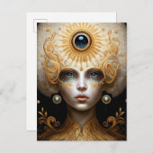 Derde kunst van Eye Goddess Fantasy Briefkaart (Voorkant / Achterkant)
