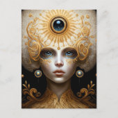 Derde kunst van Eye Goddess Fantasy Briefkaart (Voorkant)