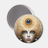 Derde kunst van Eye Goddess Fantasy Magneet (Voorkant / Achterkant)