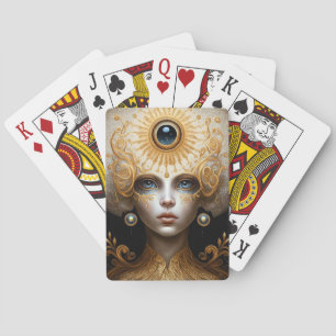 Derde kunst van Eye Goddess Fantasy Pokerkaarten