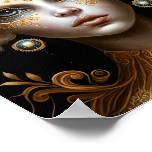 Derde kunst van Eye Goddess Fantasy Poster (Hoek)