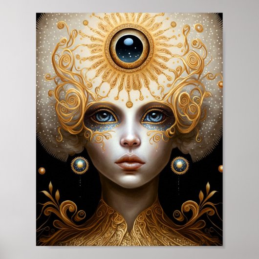 Derde kunst van Eye Goddess Fantasy Poster (Voorkant)