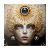 Derde kunst van Eye Goddess Fantasy Tegeltje (Voorkant)