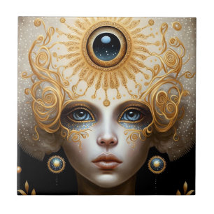 Derde kunst van Eye Goddess Fantasy Tegeltje