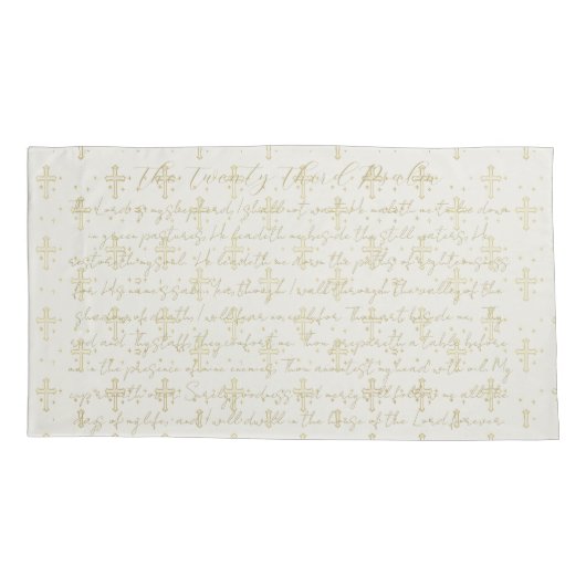 Derde Kussensloop Psalmkalligrafie Koning (Achterkant)