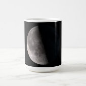 Derde kwart fase maan NASA afbeelding Magische Mok (Midden)