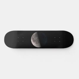 Derde kwart fase maan NASA afbeelding Persoonlijk Skateboard