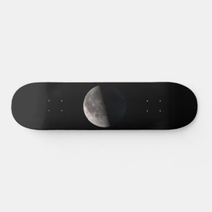Derde kwart fase maan NASA afbeelding Persoonlijk Skateboard