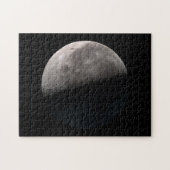 Derde kwartierfase maan legpuzzel (Horizontaal)