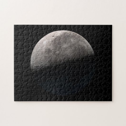 Derde kwartierfase maan legpuzzel (Horizontaal)