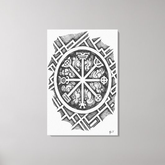 Derde kwikpentakel canvas afdruk (Voorkant)