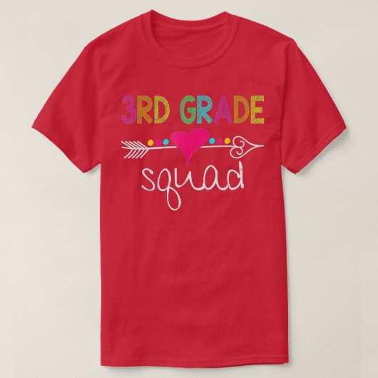 derde lerarenteam van het derde vak van het derde  t-shirt (Design voorkant)