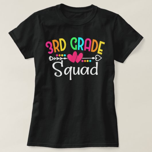 derde lerarenteam van het derde vak van het derde  t-shirt (Design voorkant)