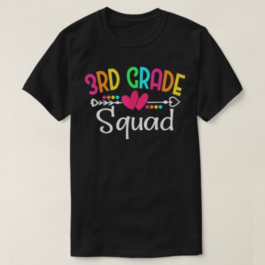 derde lerarenteam van het derde vak van het derde  t-shirt (Design voorkant)