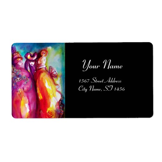 DERDE MASK/Costume Designer, theaterartiest Etiket (Voorkant)