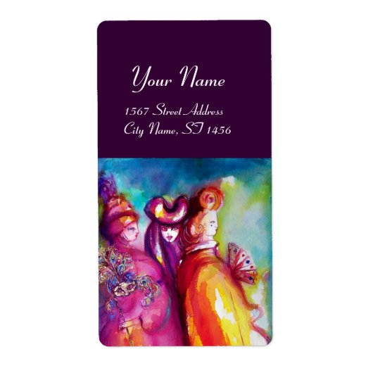 DERDE MASK/Costume Designer, theaterartiest Etiket (Voorkant)