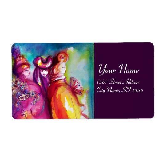 DERDE MASK/Costume Designer, theaterartiest Etiket (Voorkant)