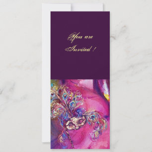 DERDE MASK masquerade ball, gouden rode blauw Kaart