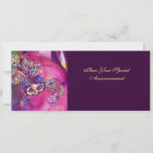 DERDE MASK masquerade ball, gouden rode blauw Kaart (Achterkant)