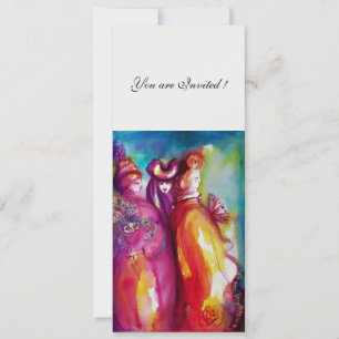 DERDE MASK masquerade party, gouden witte ijs Kaart