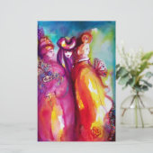 DERDE MASK, Venetian Masquerade Ball Briefpapier (Staand voorkant)