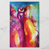 DERDE MASK, Venetian Masquerade Ball Briefpapier (Voorkant)