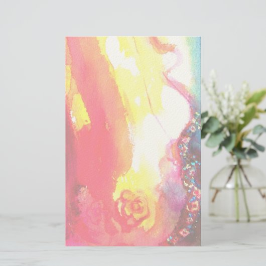 DERDE MASKdetail, viltcrème Briefpapier (Staand voorkant)