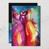 DERDE MASKER , goud rood geel blauw zwart Aankondiging (Voorkant / Achterkant)