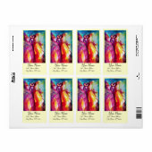 DERDE MASKER /Kostuumontwerper, Theaterkunstenaar Etiket (Full Sheet)