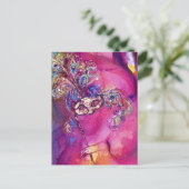 DERDE MASKER / Venetiaanse Maskerade Detail Briefkaart (Staand voorkant)