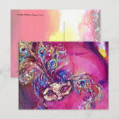 DERDE MASKER / Venetiaanse Maskerade Detail Briefkaart (Voorkant / Achterkant)