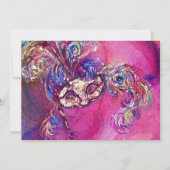 DERDE MASKERBAL ,goud rood geel blauw Aankondiging (Achterkant)