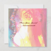 DERDE MASKERBAL ,goud rood geel blauw Aankondiging (Voorkant)