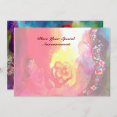 DERDE MASKERBAL, goud rood geel blauw Aankondiging (Voorkant / Achterkant)