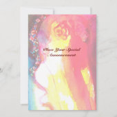 DERDE MASKERBAL ,goud rood geel blauw Aankondiging (Voorkant)